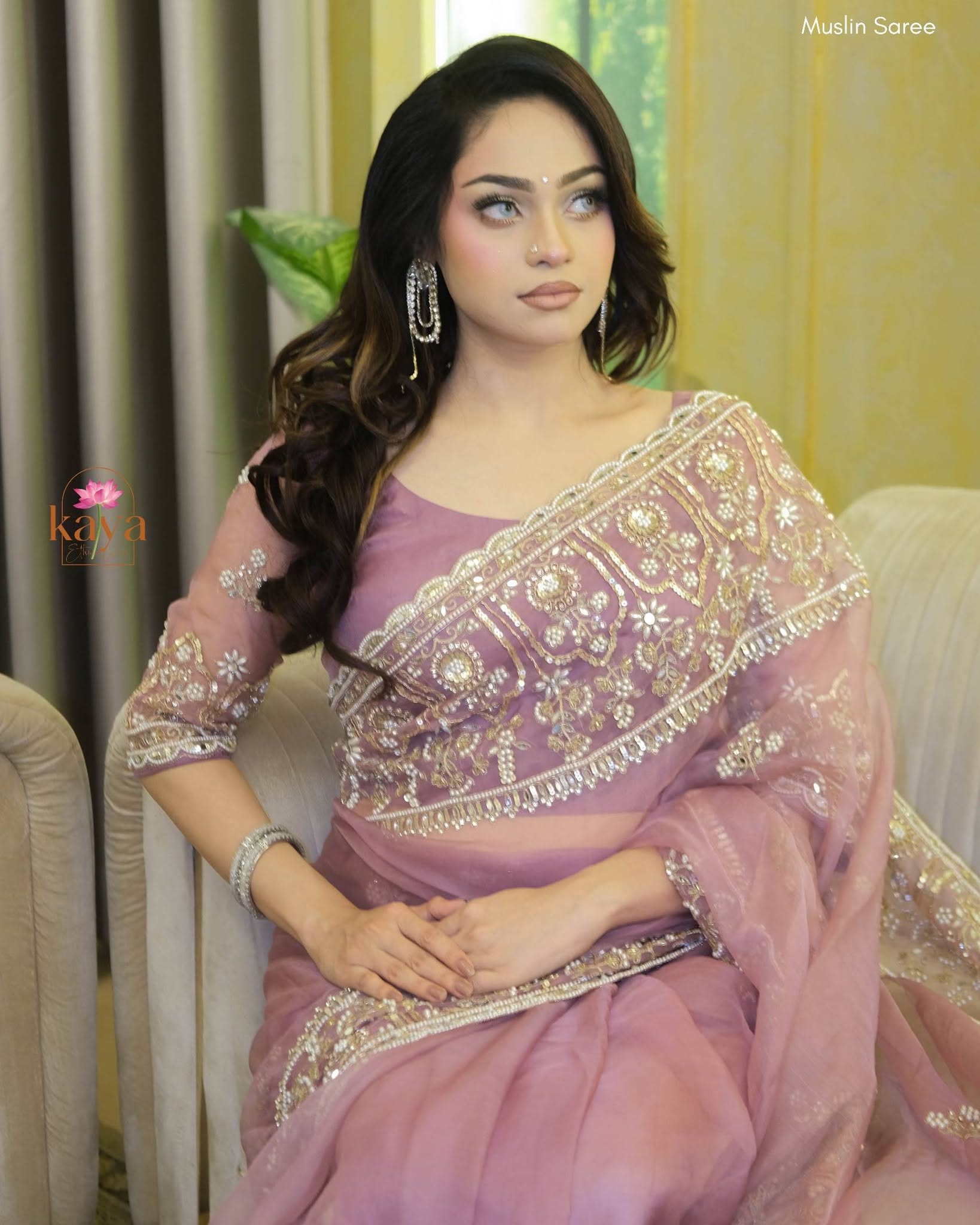 Majestic Pink Timeless Rajshahi Muslin