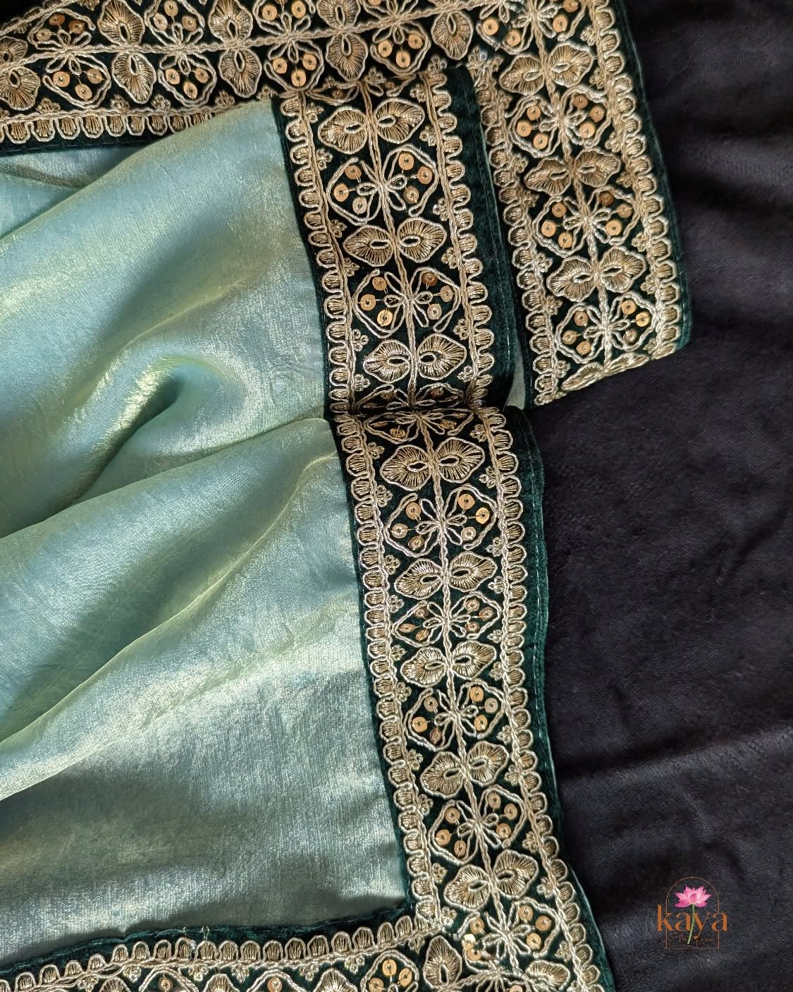 Sage Gold Fendi Silk Elegance