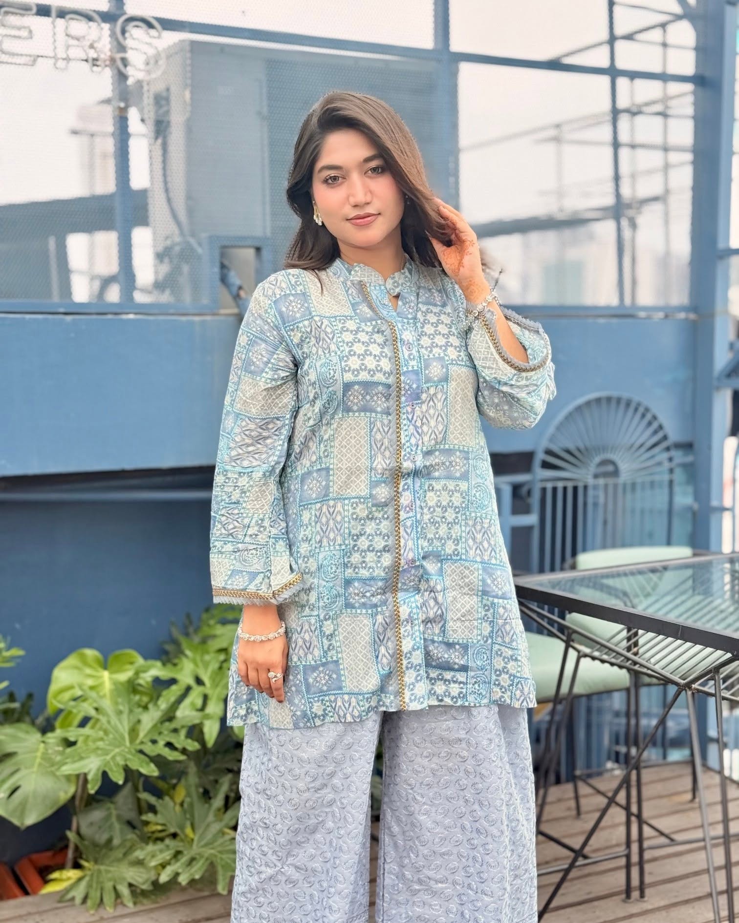 Sky Blue 2 piece set