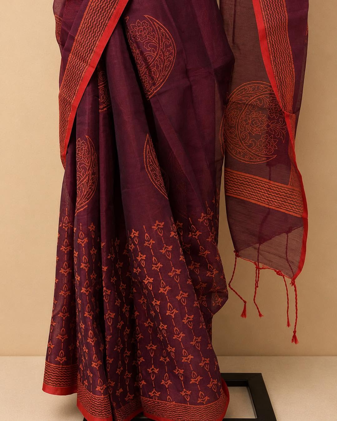 Hand Block Print Saree
